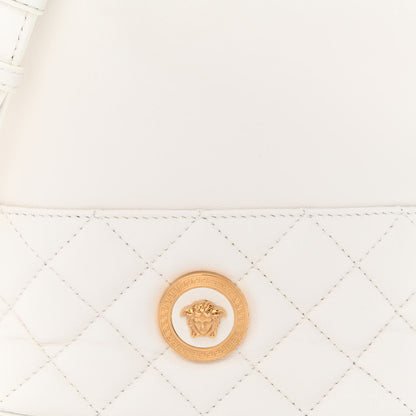 Versace Nappa Quilted Medusa Bucket Bag White 8 of 10