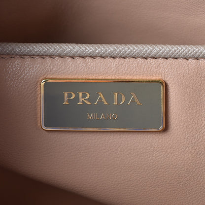 Prada Saffiano Lux Bi-Color Promenade Dome Tote Pomice Argilla 7 of 9