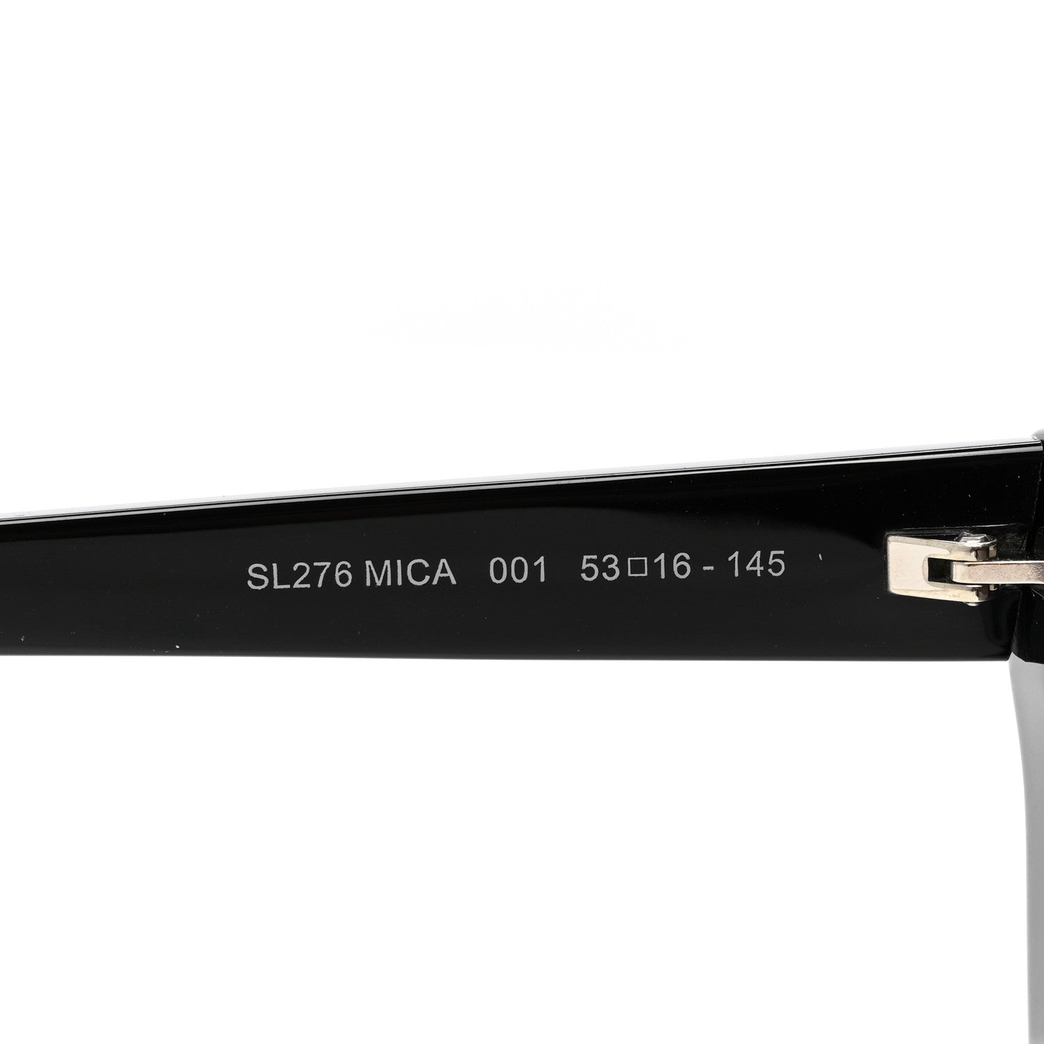 Saint Laurent Acetate Mica Cat Eye Sunglasses SL 276 Black 5 of 8