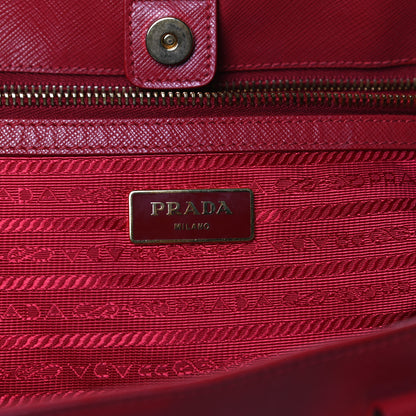 Prada Saffiano Lux Large Tote Fuoco 6 of 16