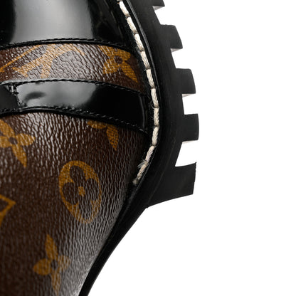 Louis Vuitton Patent Calfskin Monogram Star Trail Ankle Boots 39 Black 10 of 12