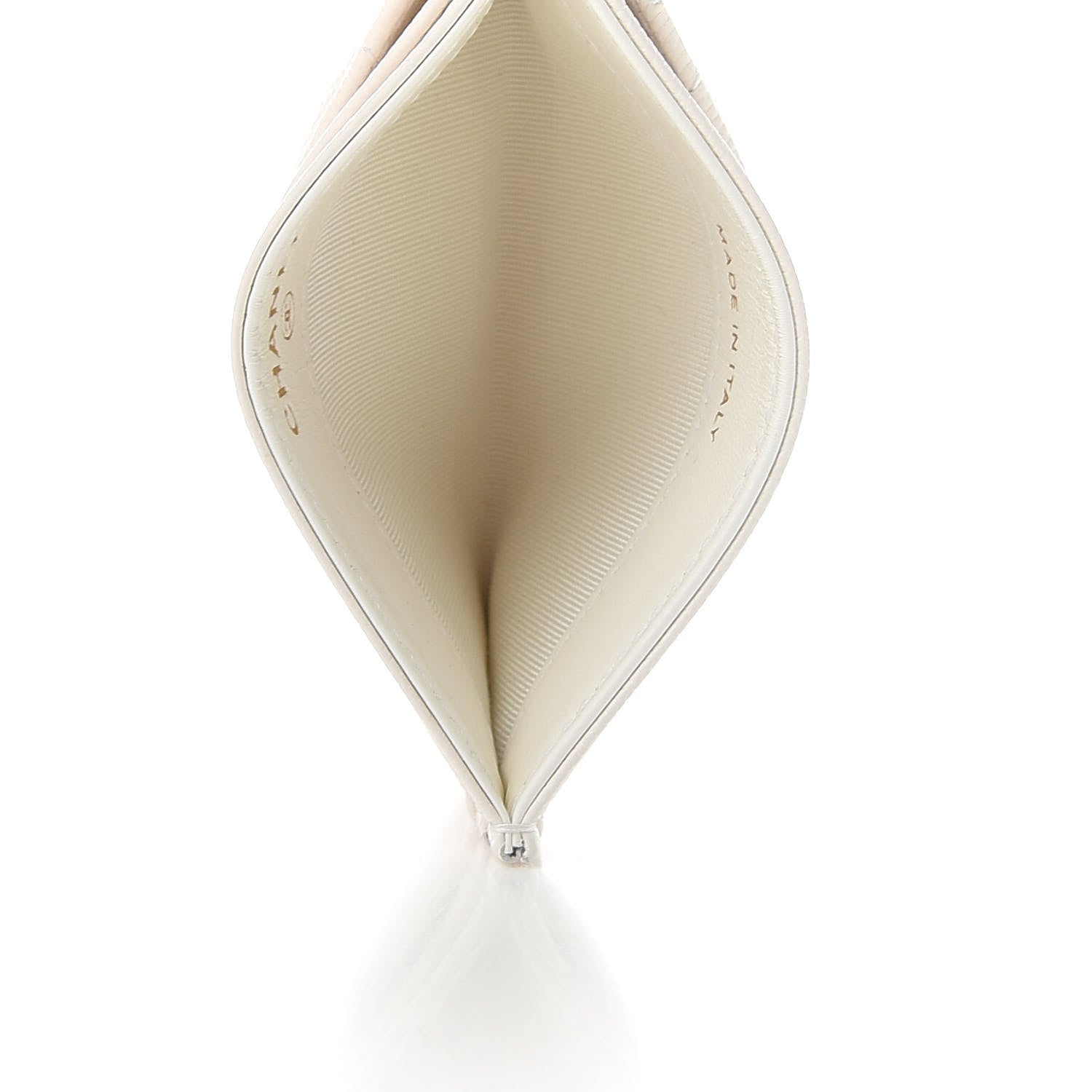 Chanel Caviar Quilted Card Holder White 5 of 9