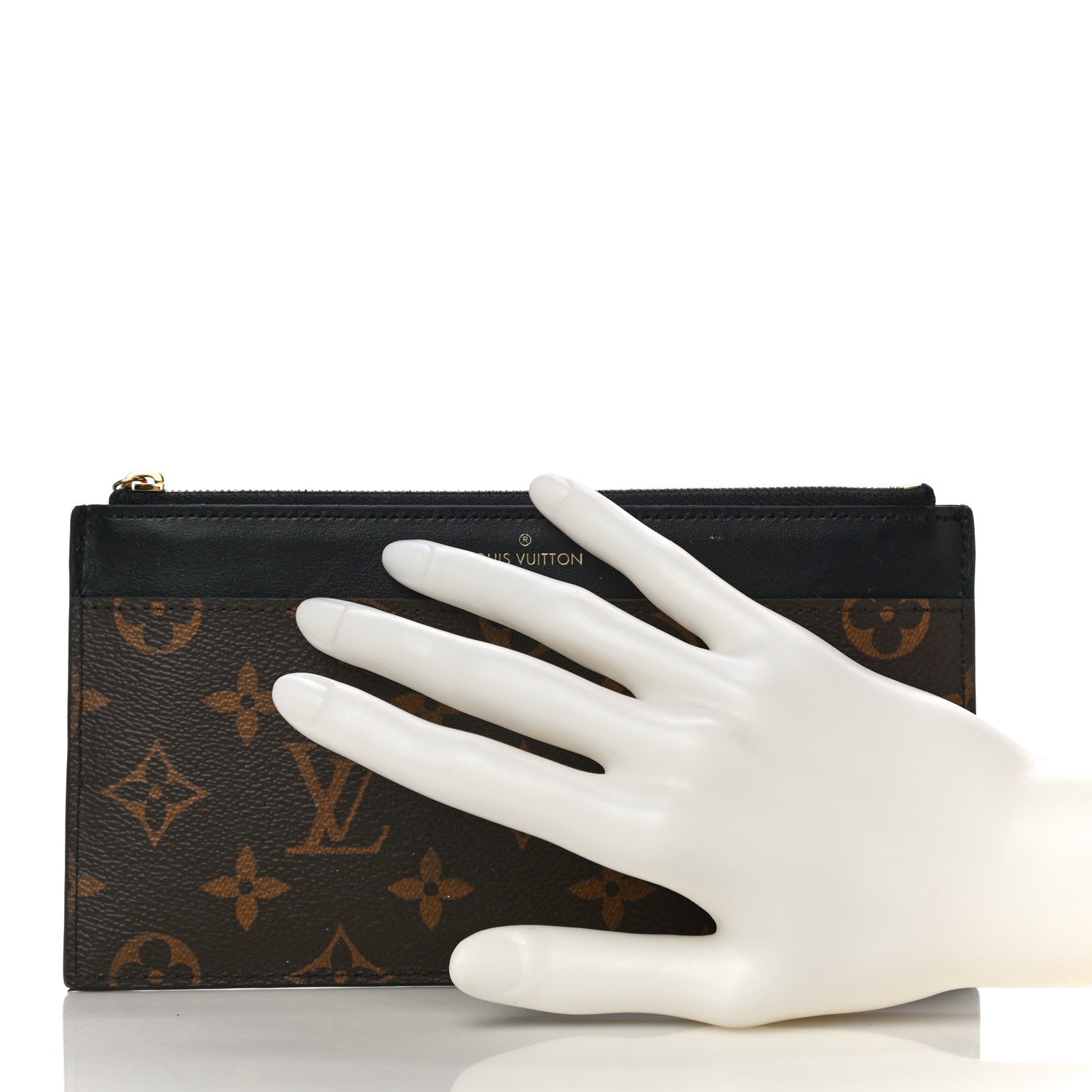 Louis Vuitton Monogram Slim Purse Black 2 of 10