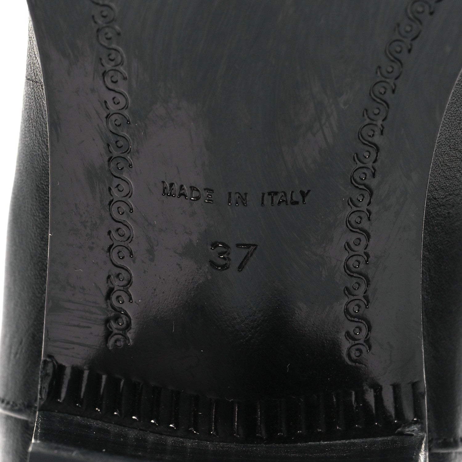 Chanel Shiny Calfskin CC Mid Calf Boots 37 Black 7 of 7