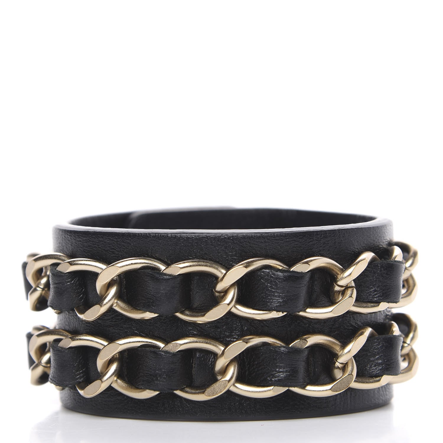Chanel Lambskin CC Chain Turnlock Bracelet S Black 2 of 4