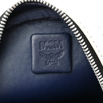 MCM Visetos Side Stud X-Mini Stark Bebe Boo Backpack White 6 of 9