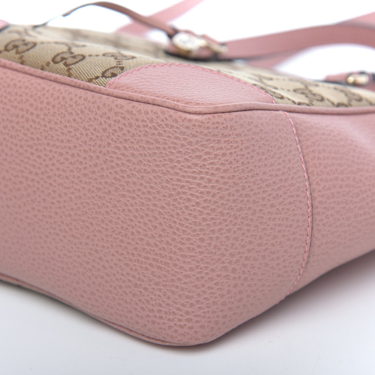 Monogram Small Bree Tote Beige Soft Pink