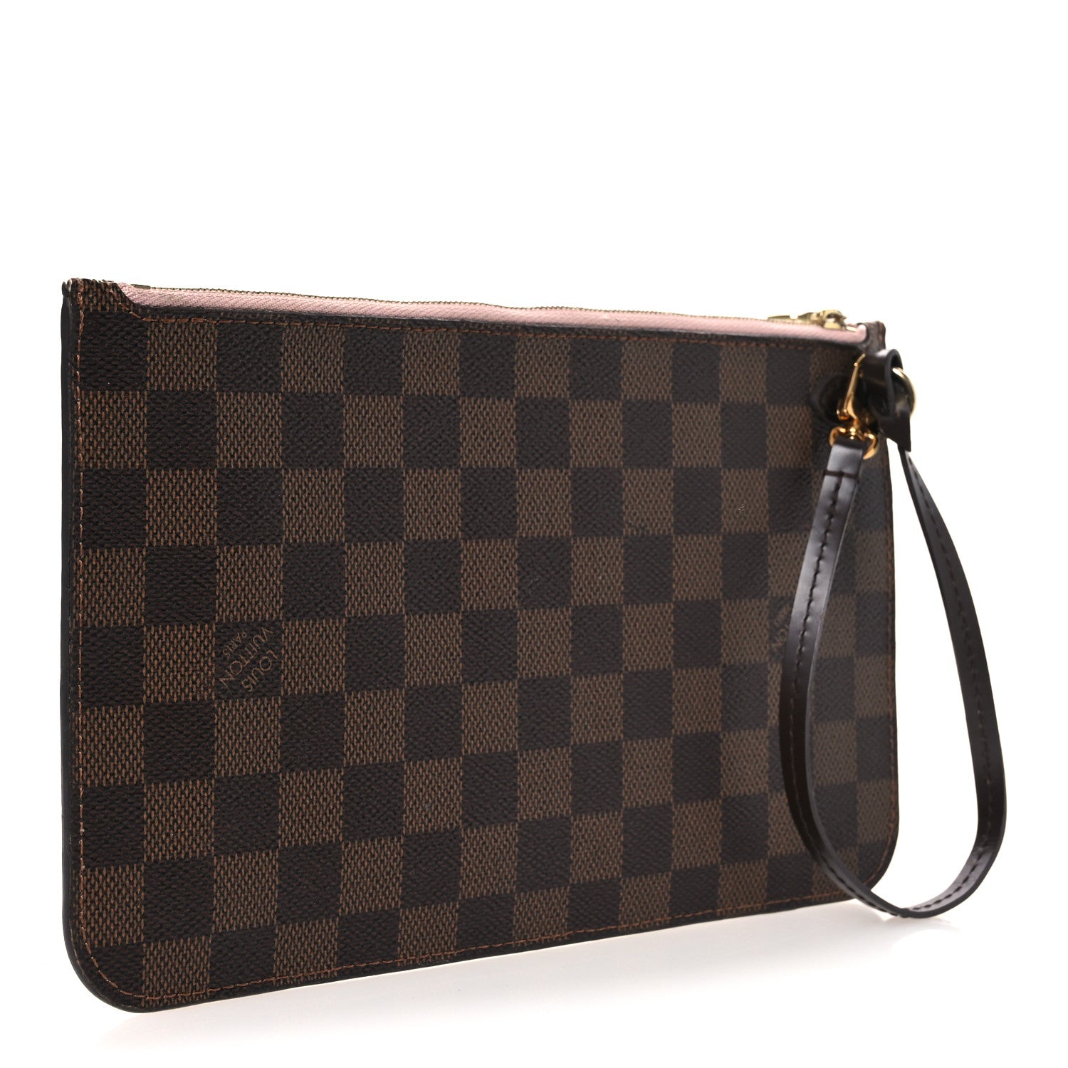 Louis Vuitton Damier Ebene Neverfull MM GM Pochette Rose Ballerine 3 of 10