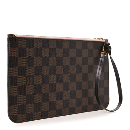 Louis Vuitton Damier Ebene Neverfull MM GM Pochette Rose Ballerine 3 of 10
