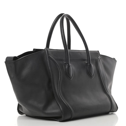 Celine Smooth Calfskin Medium Phantom Luggage Black 3 of 17