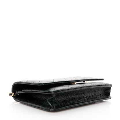 Chanel Caviar Quilted Wallet on Chain WOC Black 4 of 12