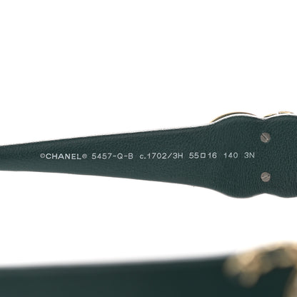 Chanel Acetate Lambskin CC Sunglasses 5457-Q-A Green 5 of 8