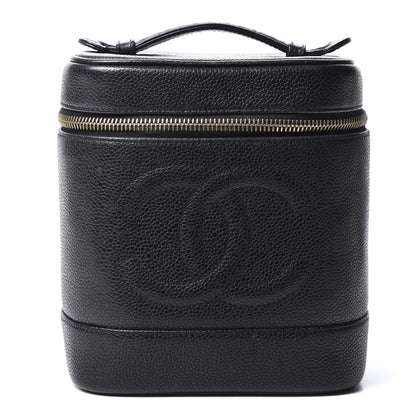 Chanel Caviar Cosmetic Vanity Bag Black 1 of 12