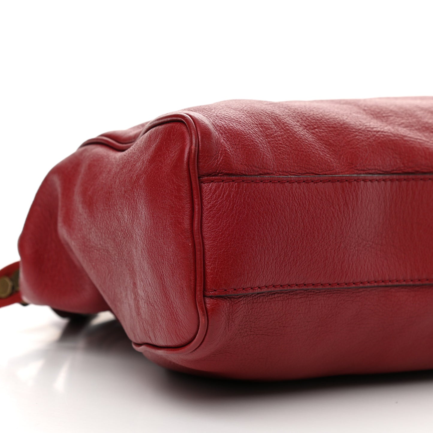 Calfskin Large Re(Belle) Top Handle Bag Red
