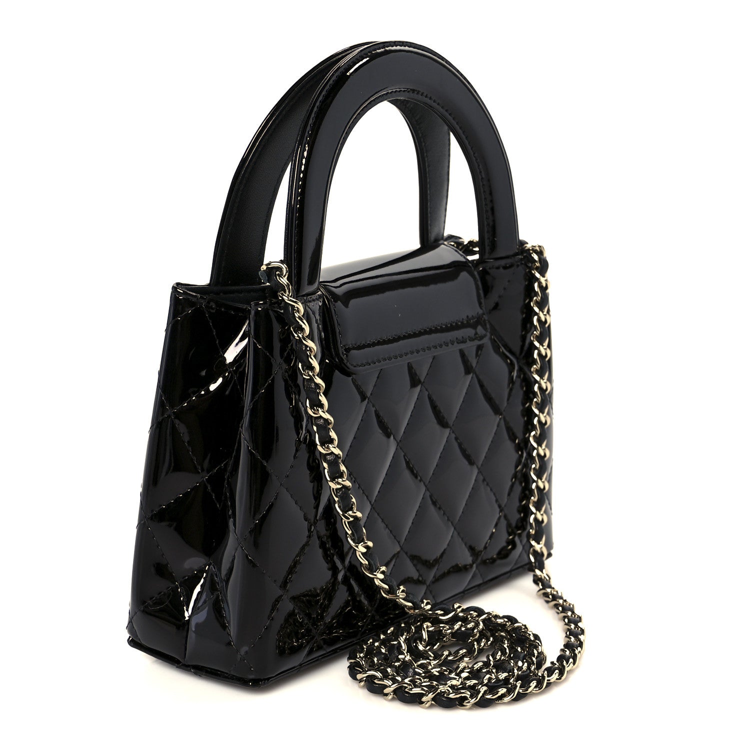 Chanel Mirror Calfskin Quilted Nano Kelly Shopper Black 1792685 Chanel Mirror Calfskin Quilted Nano Kelly Shopper Black 1792685