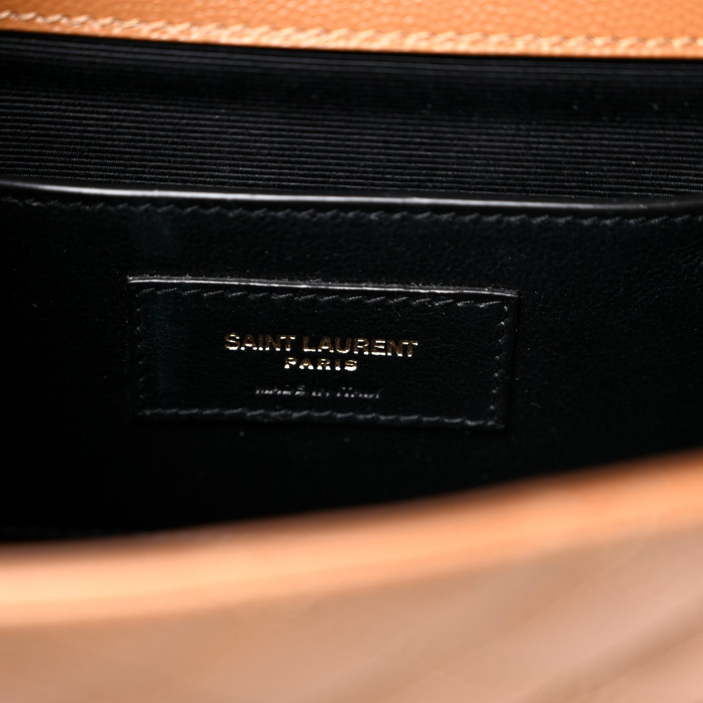 Grain De Poudre Textured Mixed Matelasse Triquilt Small Monogram Satchel Dark Natural