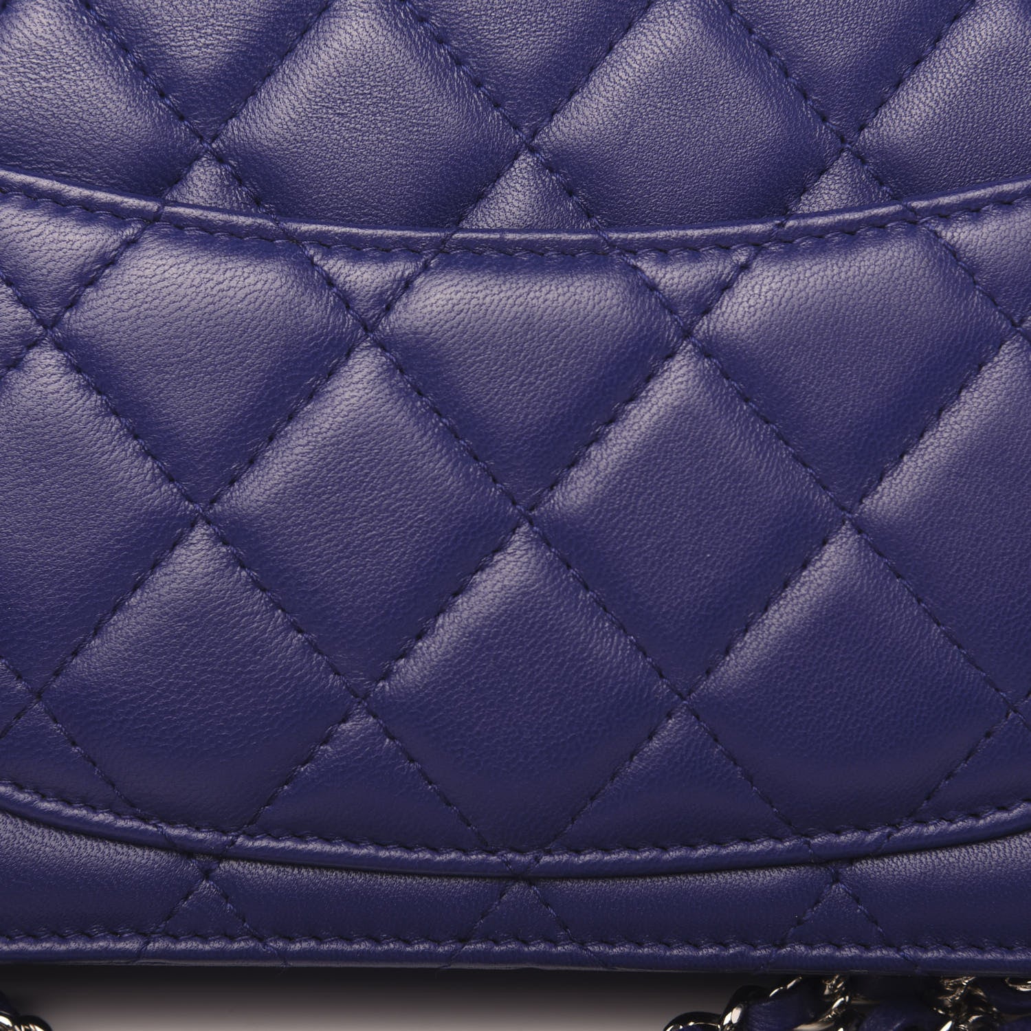 Chanel Lambskin Quilted Wallet On Chain WOC Purple 11 of 12