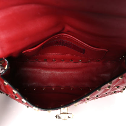 Valentino Garavani Patent Small Rockstud Spike Shoulder Bag Rosso Valentino 5 of 8