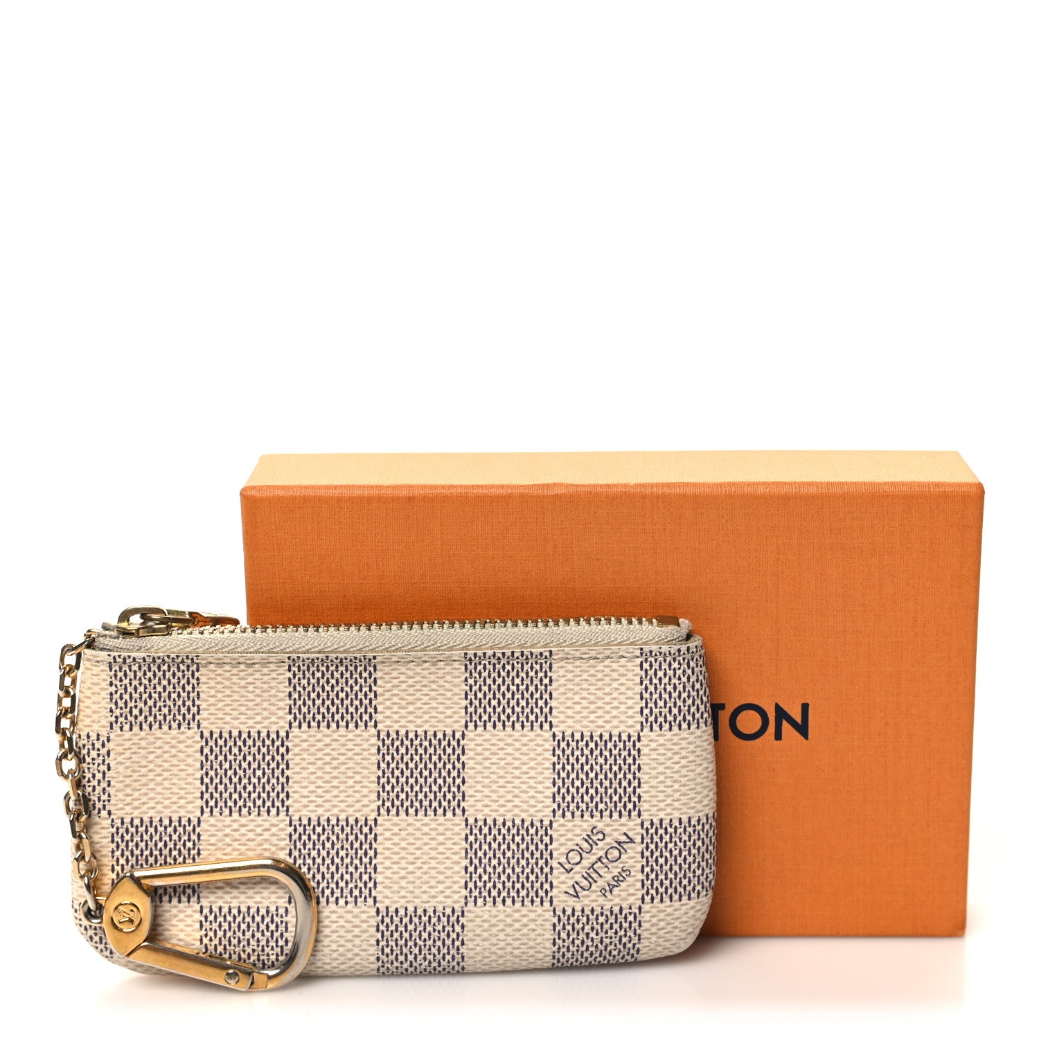 Louis Vuitton LOUIS VUITTON Damier Azur Key Pouch 8 of 8