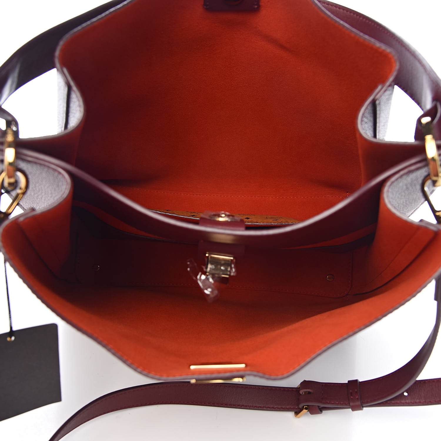 MCM Grained Calfskin Large Milla Hobo Rustic Brown 5 of 8