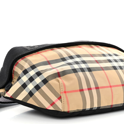 Burberry Nylon Vintage Check Sonny Bum Bag Archive Beige Black 8 of 9