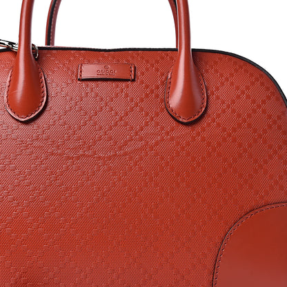 Gucci Calfskin Diamante Small Top Handle Bag Red 9 of 12