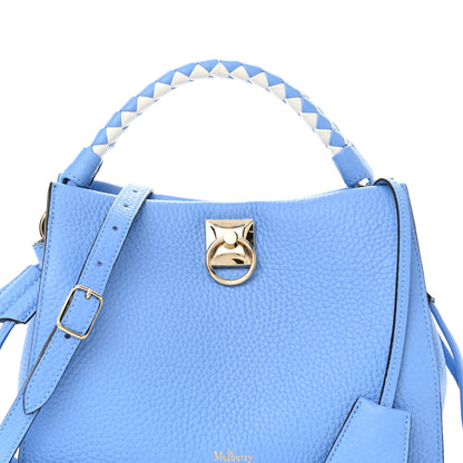 Mulberry Heavy Grain Small Iris Tote Cornflower Blue 7 of 10