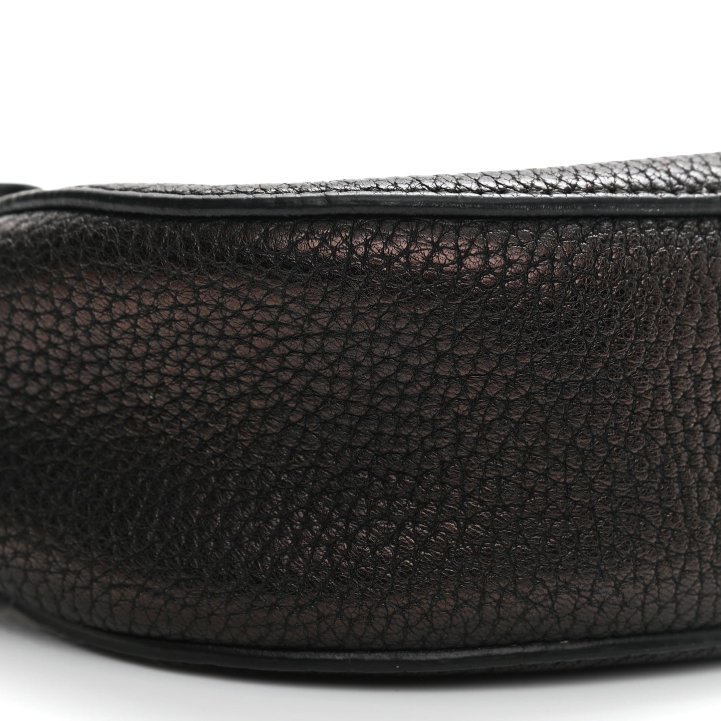 Grained Lambskin Mini Drew Shoulder Bag Black