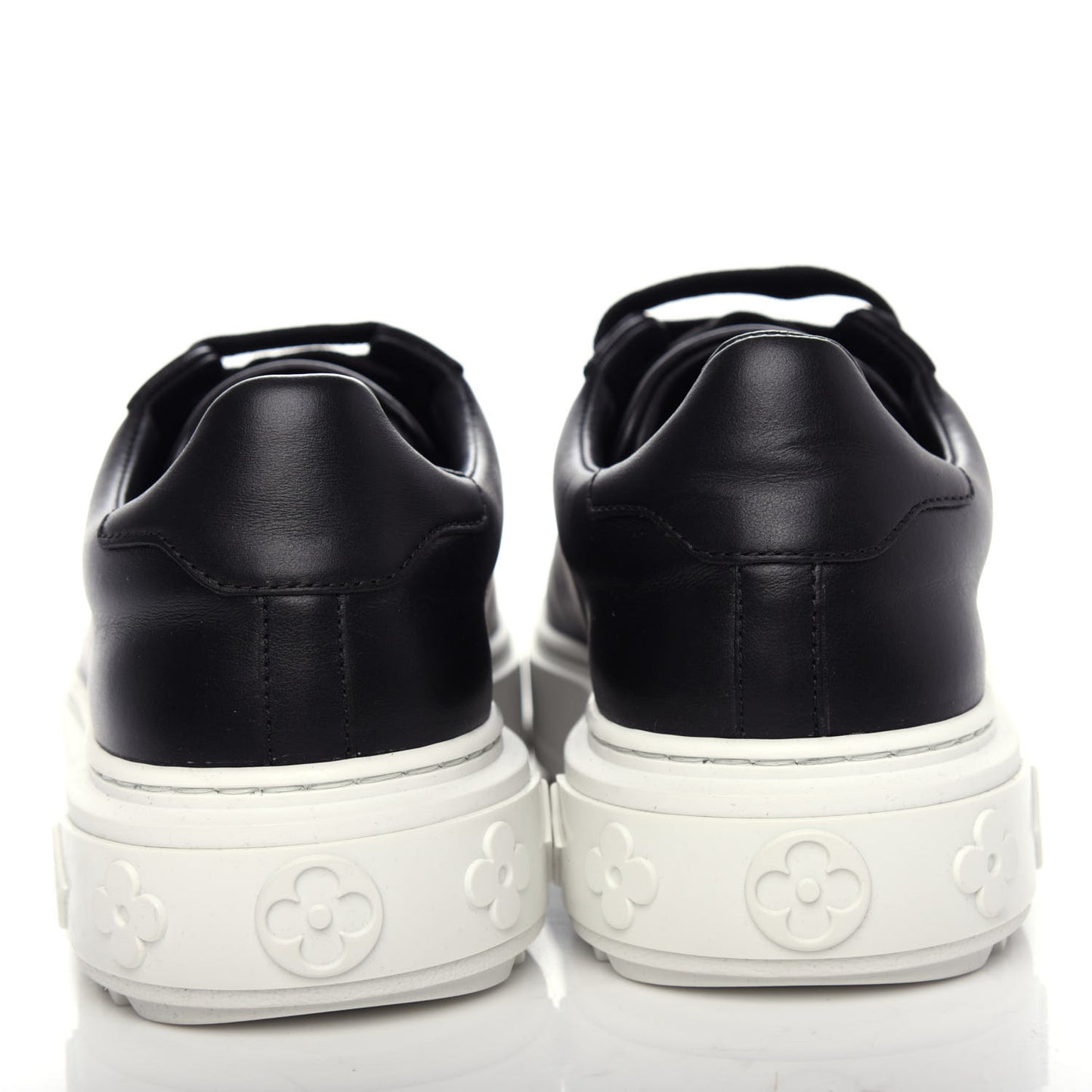 Calfskin Time Out Sneakers 35.5 Black