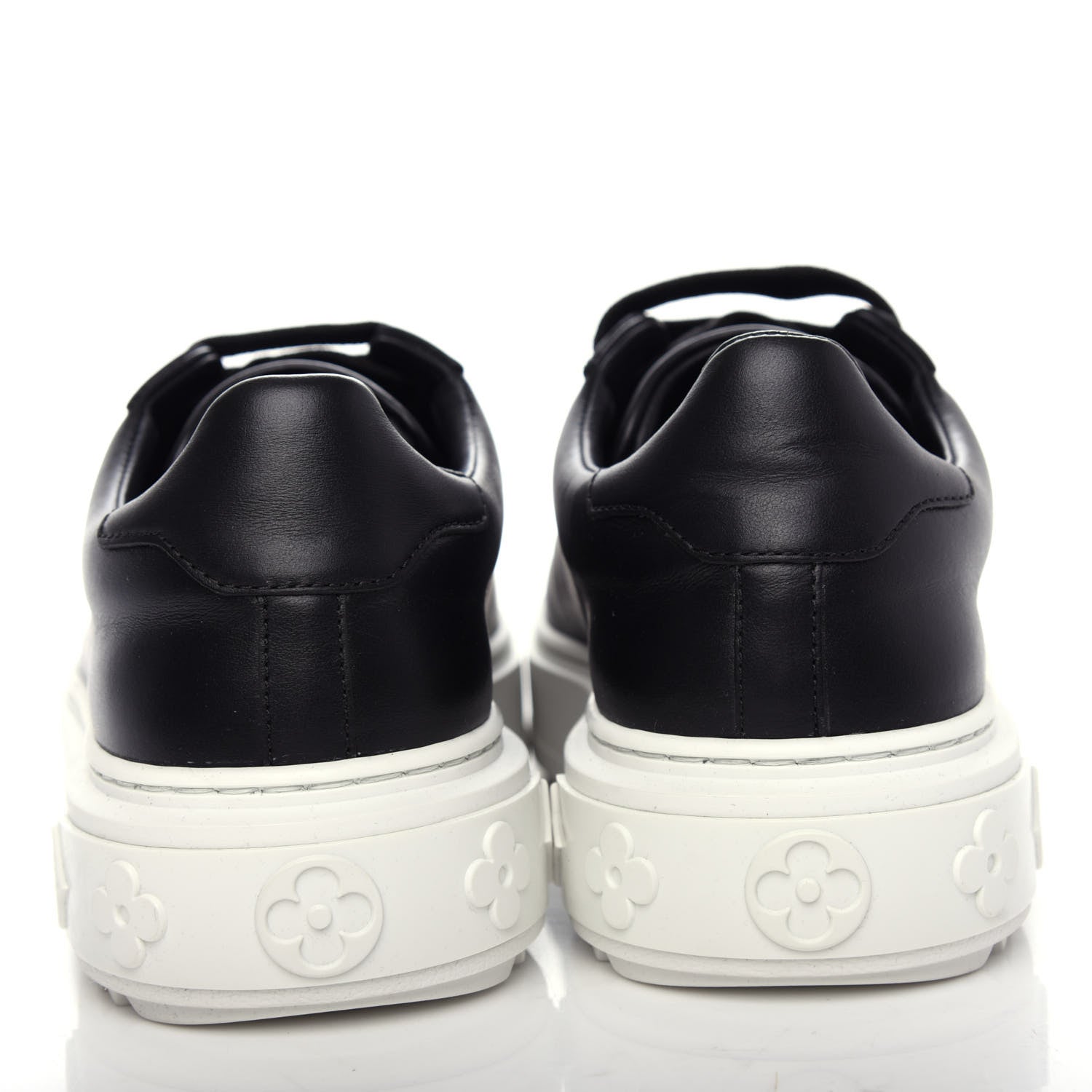 Louis Vuitton Calfskin Time Out Sneakers 35.5 Black 7 of 11