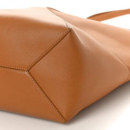 Loewe Shiny Calfskin Medium Puzzle Fold Tote Warm Desert 8 of 8