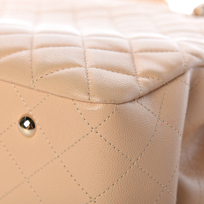 Chanel Caviar Quilted Large Classic Shopping Tote Light Beige 11 of 13