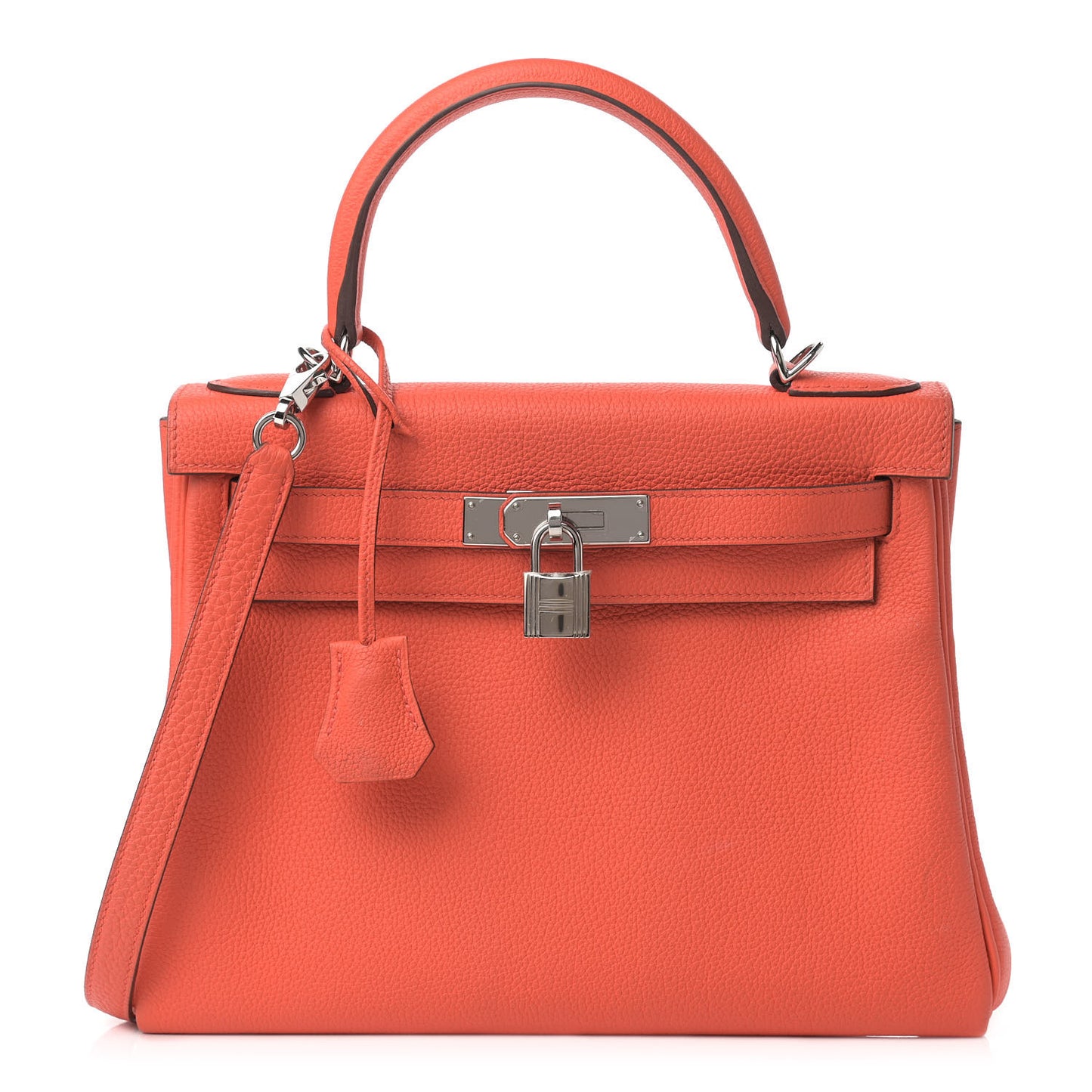 Togo Kelly Retourne 28 Poppy Orange