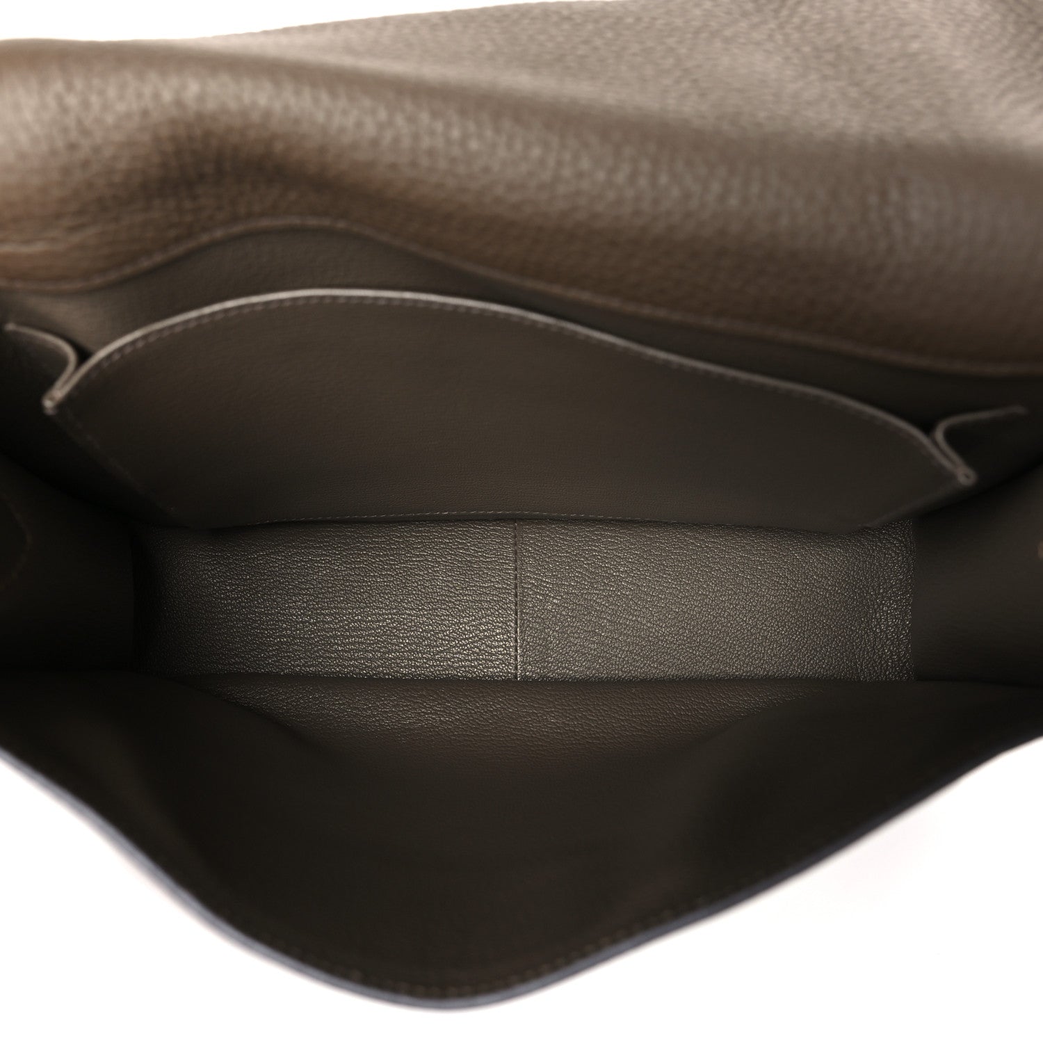 Hermes Taurillon Clemence Steve Messenger 28 Taupe 5 of 9