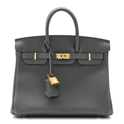 Hermes Togo Birkin 25 Vert Amande 1 of 11