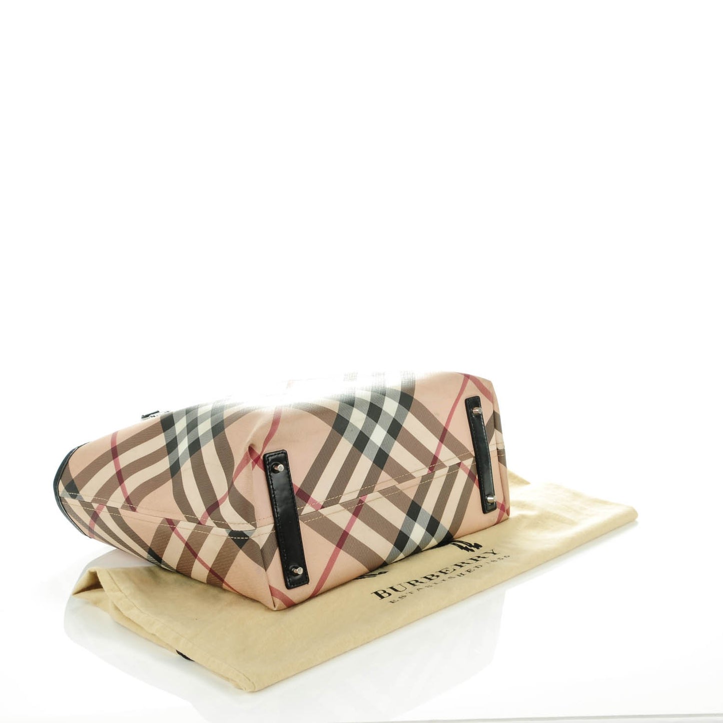 Nova Check Large Nickie Tote Black