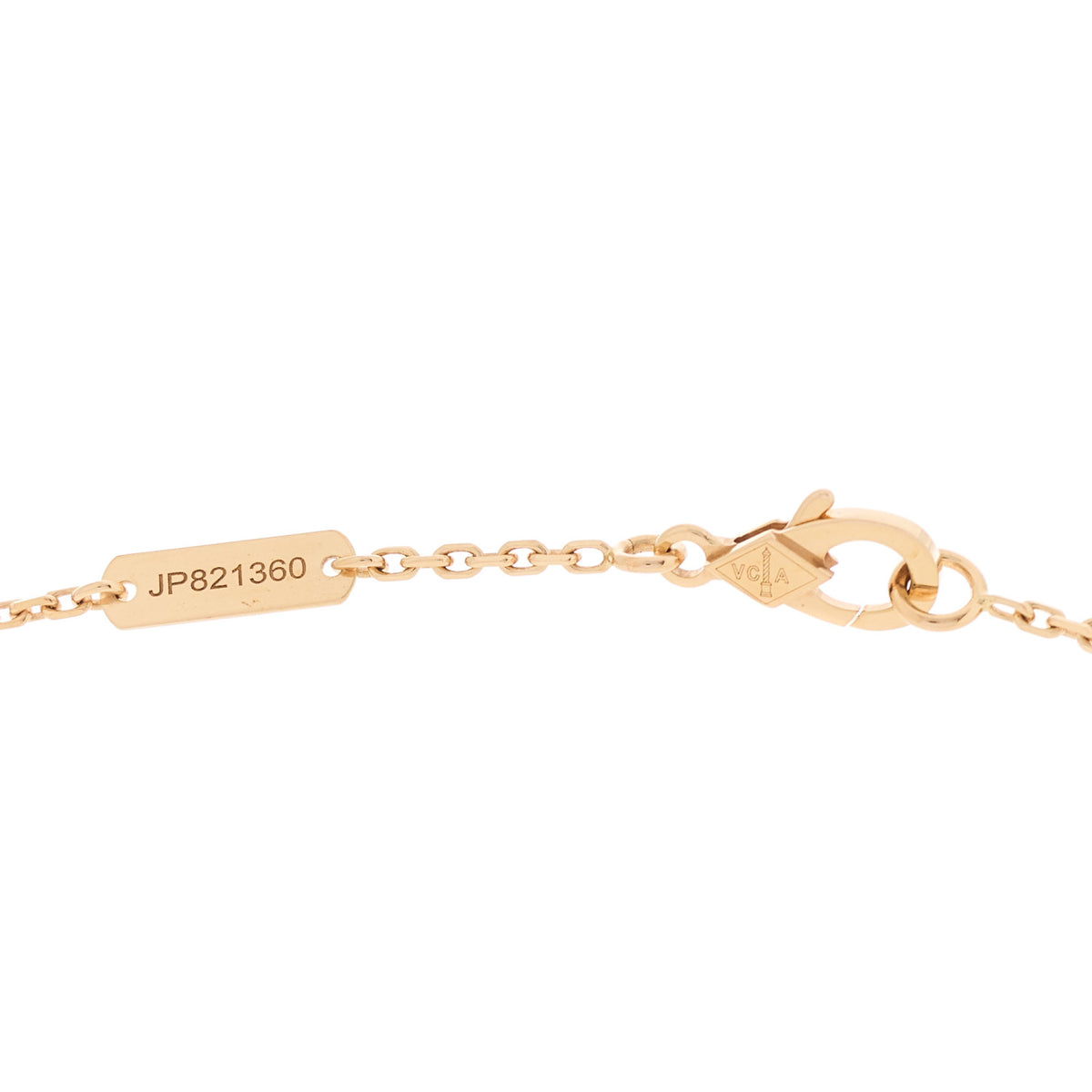 18K Rose Gold Vintage Alhambra Pendant Necklace