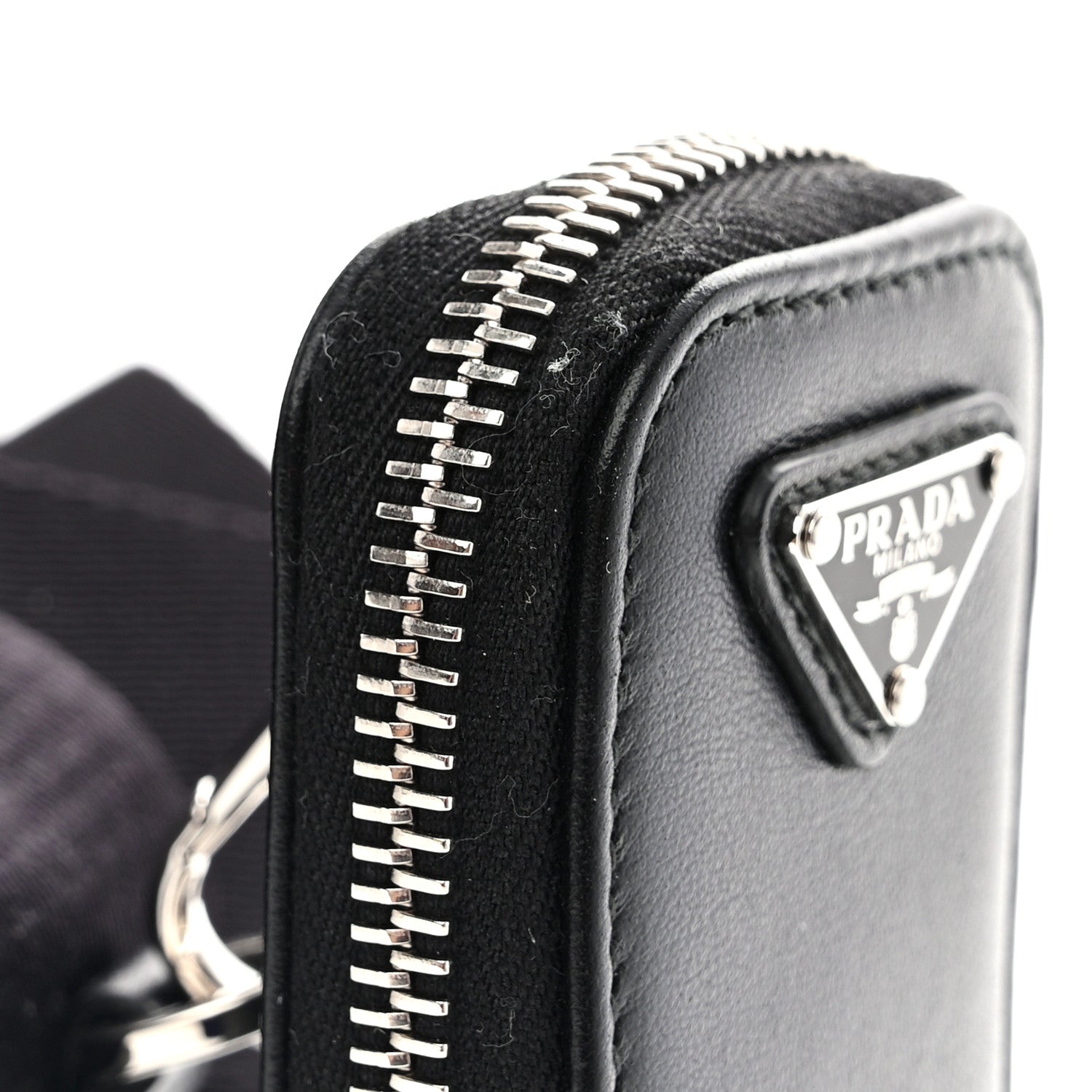 Prada Grace Lux Triangle Shoulder Bag Black 11 of 11