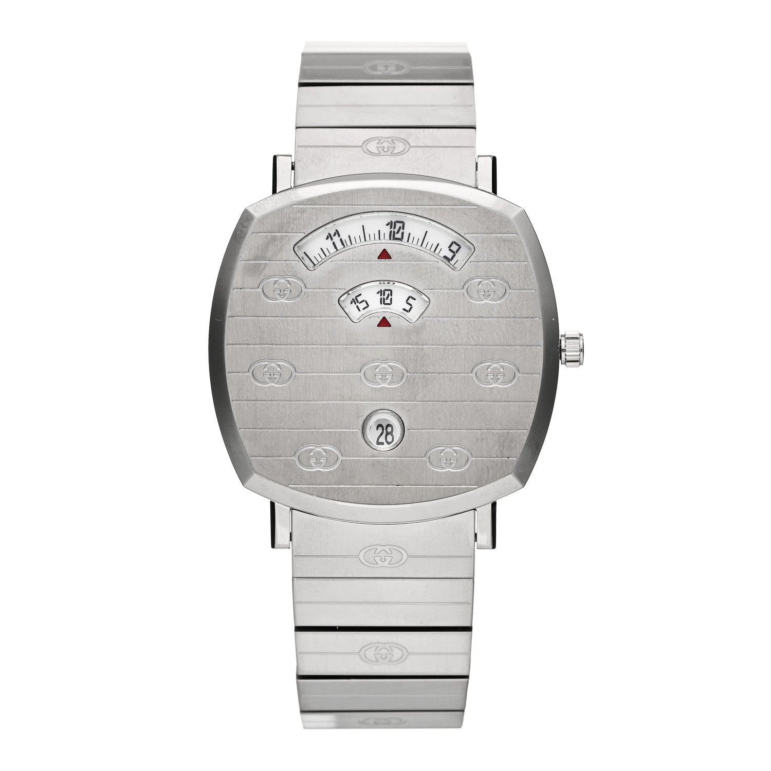 Gucci Stainless Steel 38mm Grip Quartz Watch 1 of 5