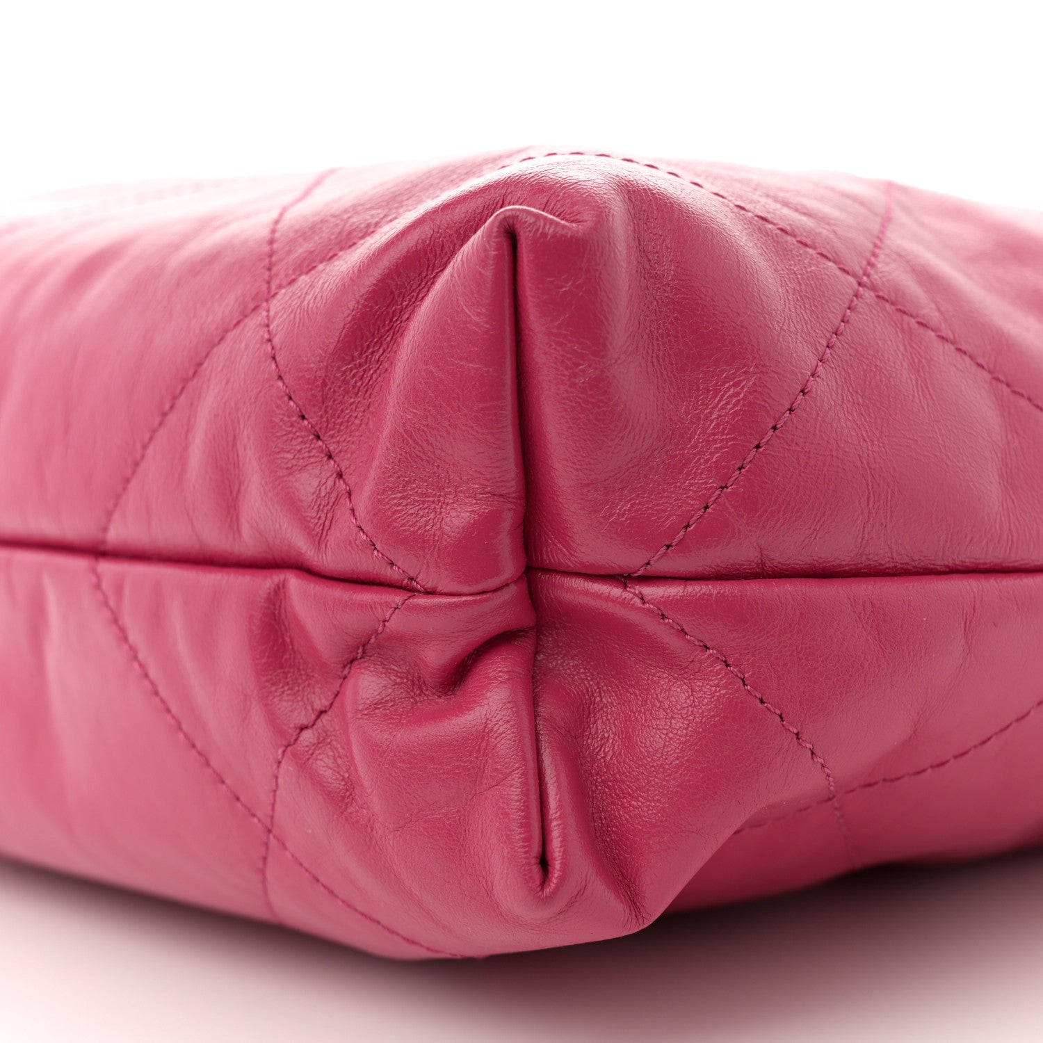 Chanel Shiny Calfskin Quilted Small Chanel 22 Fuchsia 11 of 12