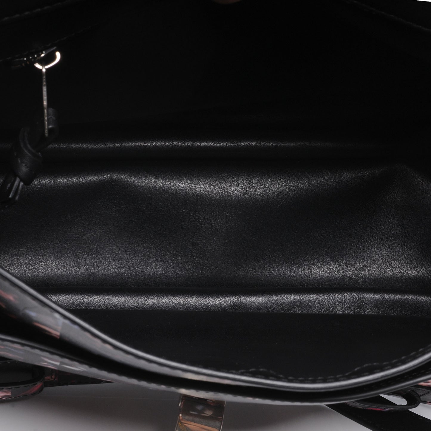 Leather PS1 Medium Crowd Print Satchel Black Multicolor