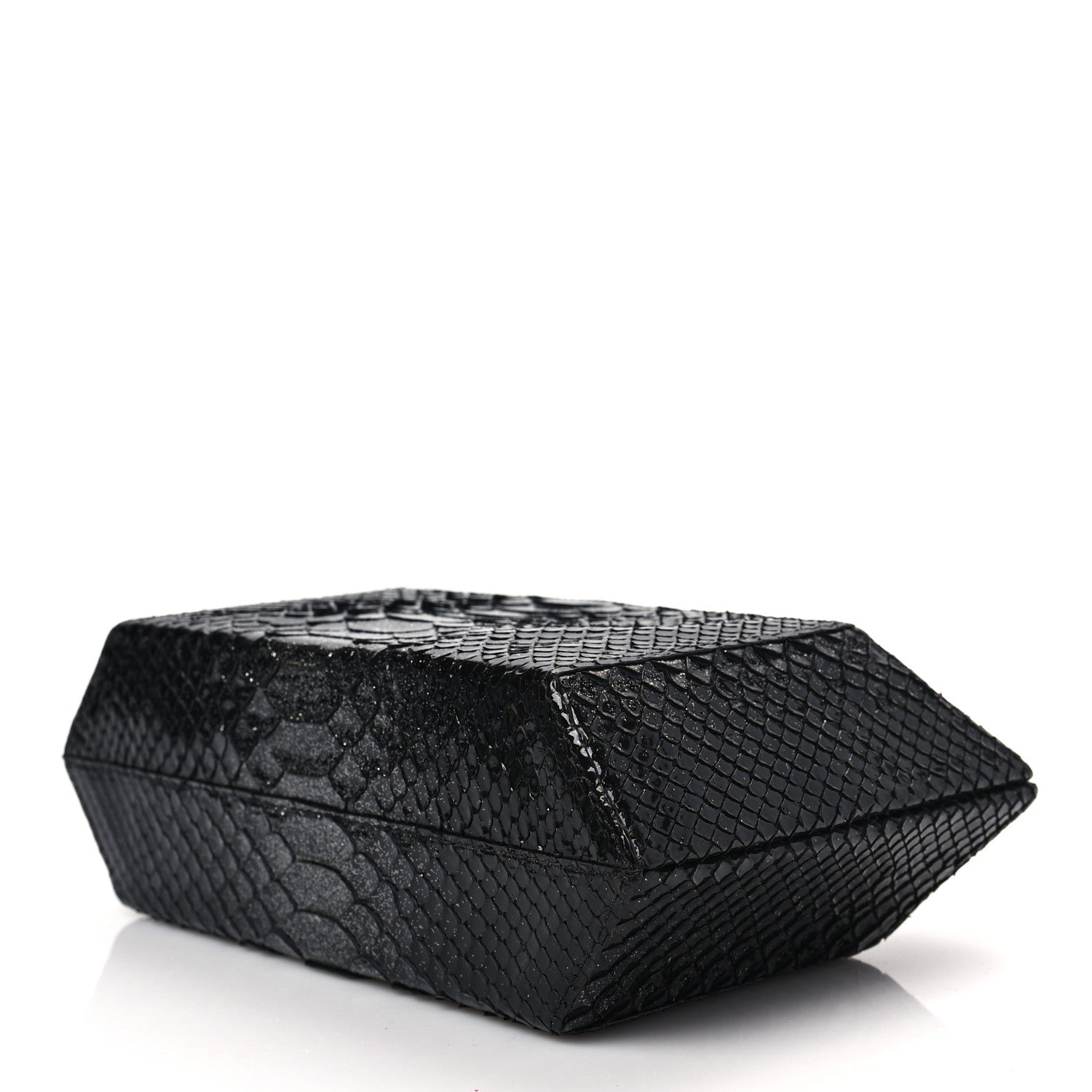 Nancy Gonzalez Snakeskin Box Clutch Black 8 of 9