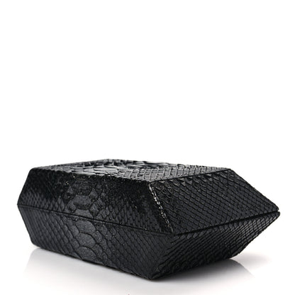Nancy Gonzalez Snakeskin Box Clutch Black 8 of 9