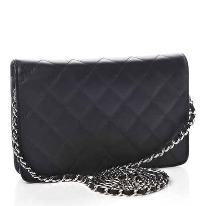 Chanel Calfskin Quilted Cambon Wallet On Chain WOC Black 3 of 13