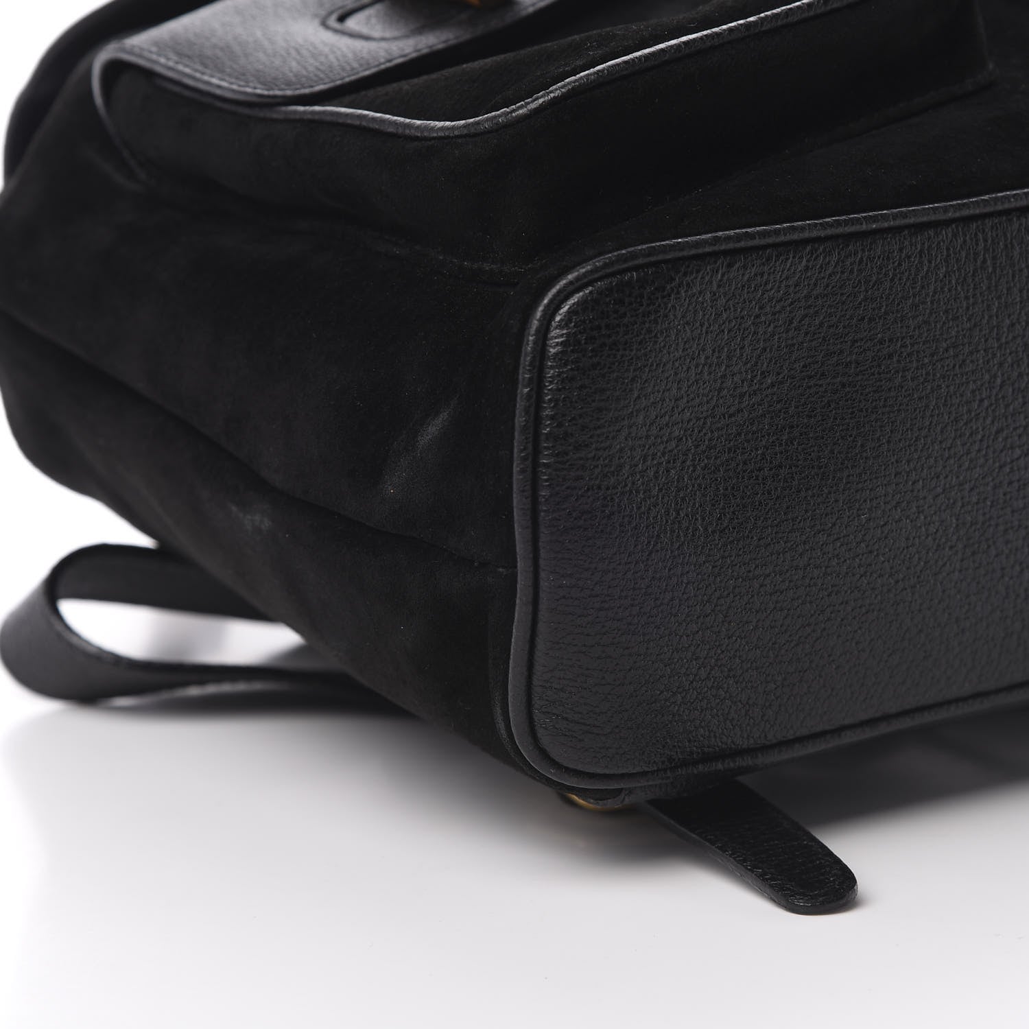 Gucci Suede Bamboo Backpack Black 8 of 14