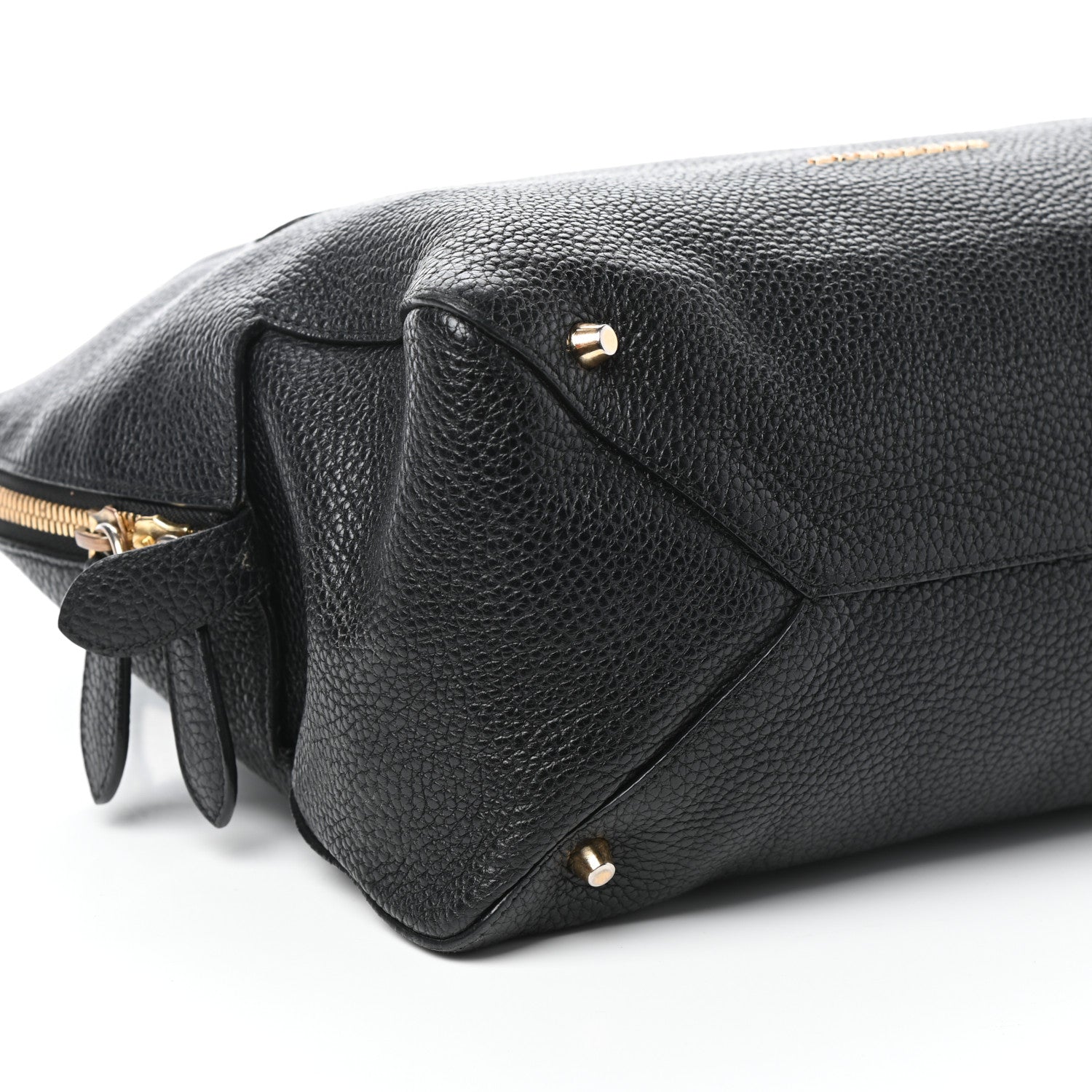 Burberry London Grainy Calfskin Small Greenwood Bowling Bag Black 8 of 9