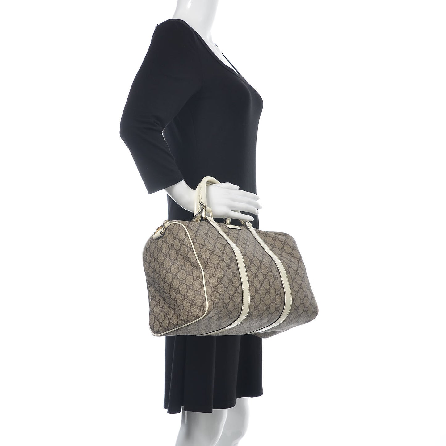 GG Plus Monogram Medium Joy Boston Off White