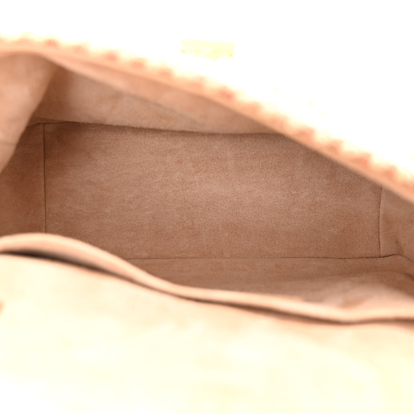 Cotton Knit Small Caro Bag Beige
