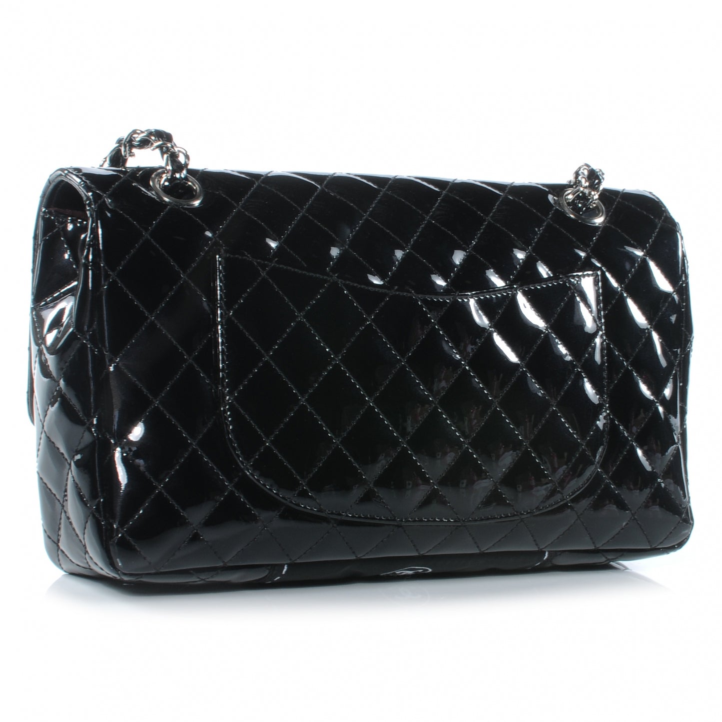 Patent Secret Label Medium Flap Black