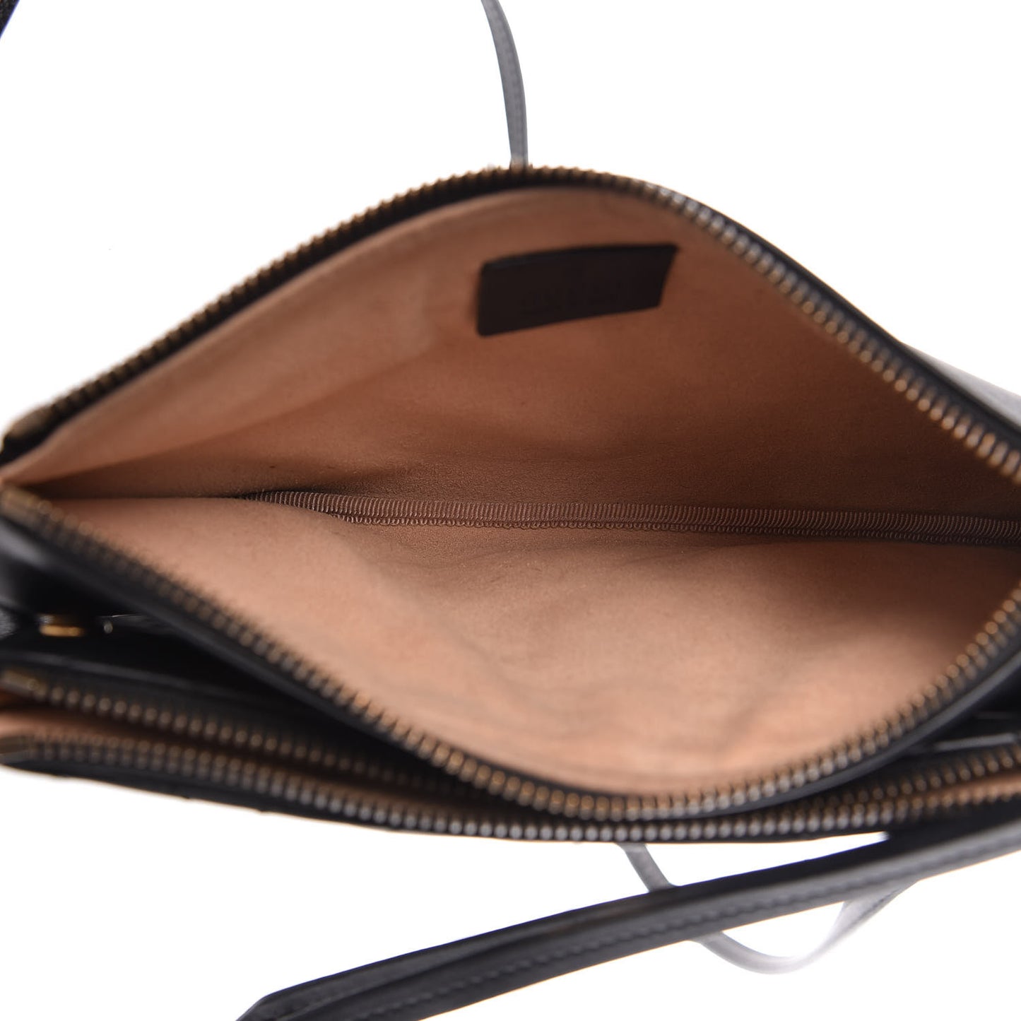 Calfskin Matelasse Small GG Marmont Double Zip Shoulder Bag Black